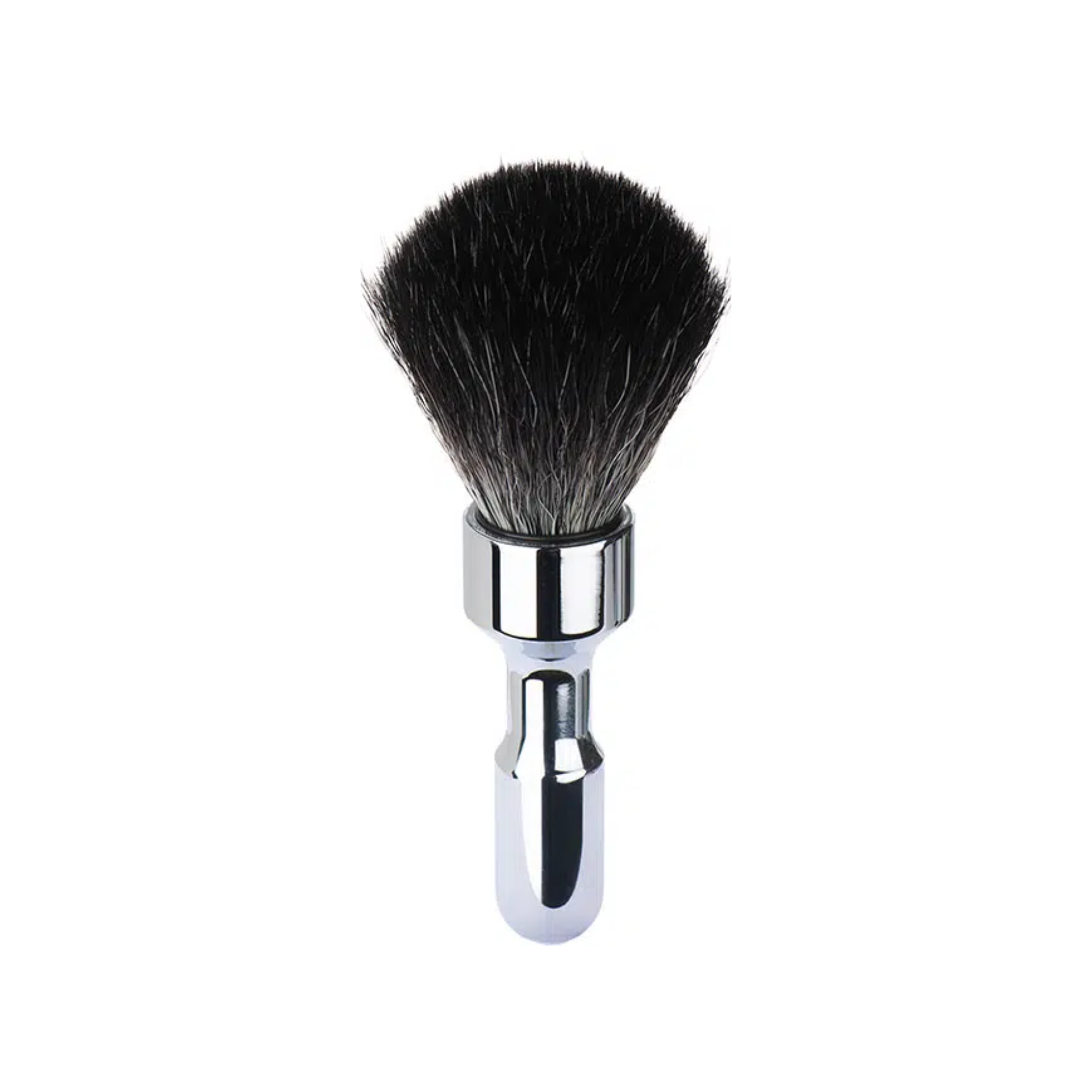 MERKUR Shaving Brush 1701 with Vegan Synthetic Hair in Bright Chrome