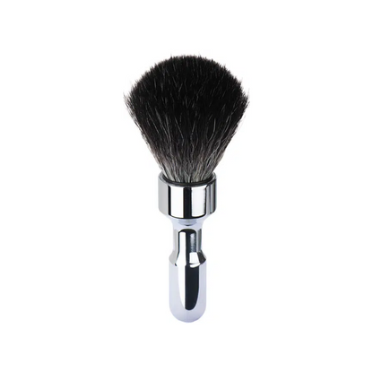 MERKUR Shaving Brush 1701 with Vegan Synthetic Hair in Bright Chrome