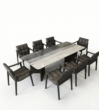 Metropolitan Grand Dining Room Set with 6-8 Chairs
