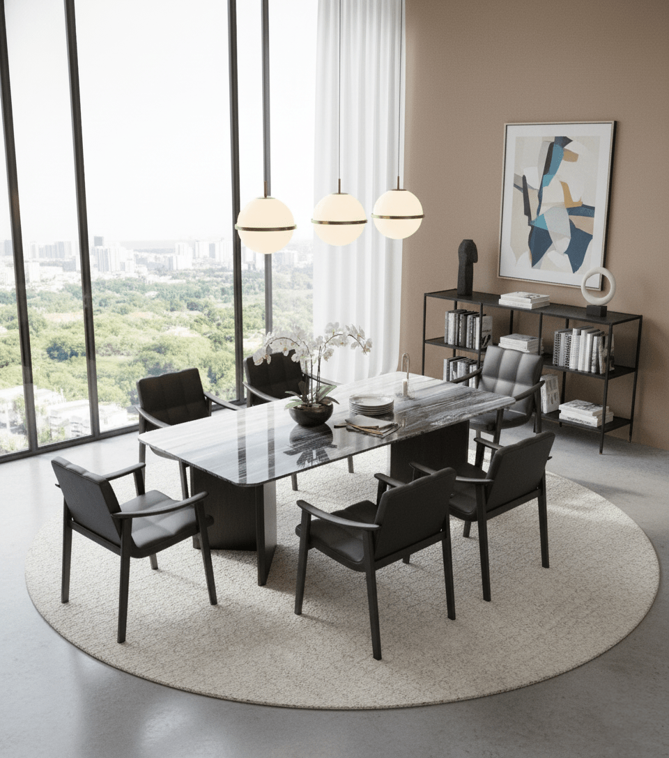 Metropolitan Grand Dining Room Set with 6-8 Chairs