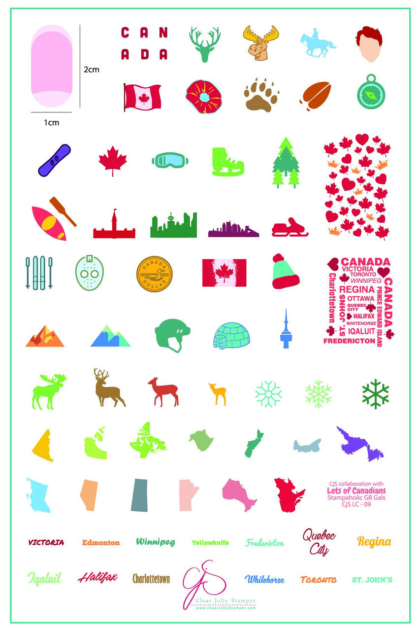 Clear Jelly Stamper - Oh Canada