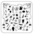 Clear Jelly Stamper - Haunted Doodle