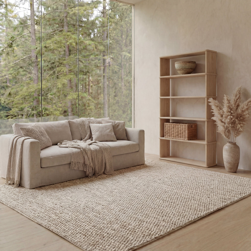 5 shelf bookcase in white oak