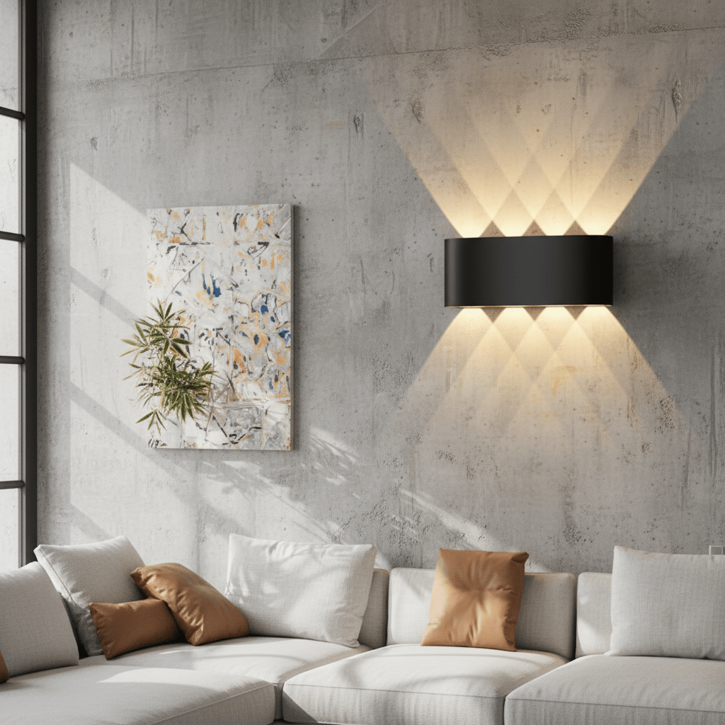 Minimalist Iron & Acrylic Wall Light