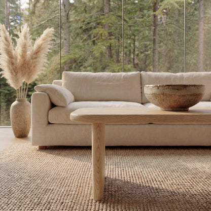 40 inch coffee table in white oak