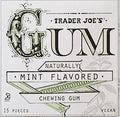 Trader Joe's Gum, Mint Flavoured, 15 pieces