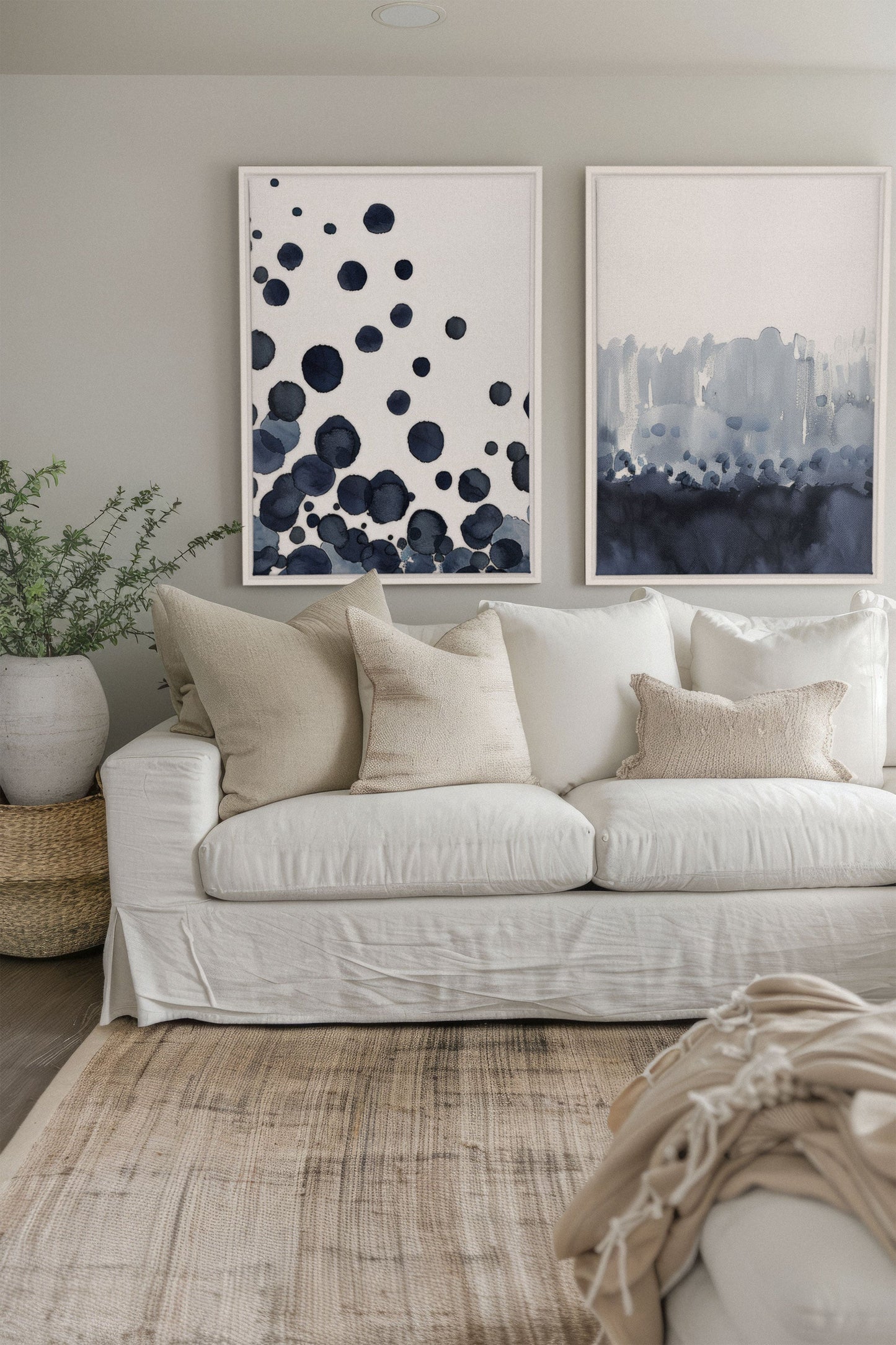 OCEAN MIST DUO (2 Oeuvres sur toile étirée)