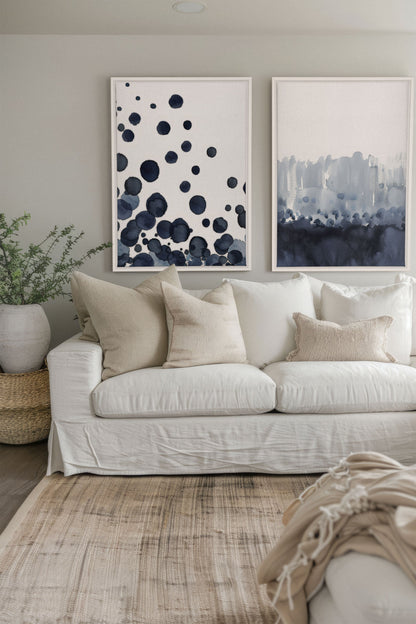OCEAN MIST DUO (2 Oeuvres sur toile étirée)