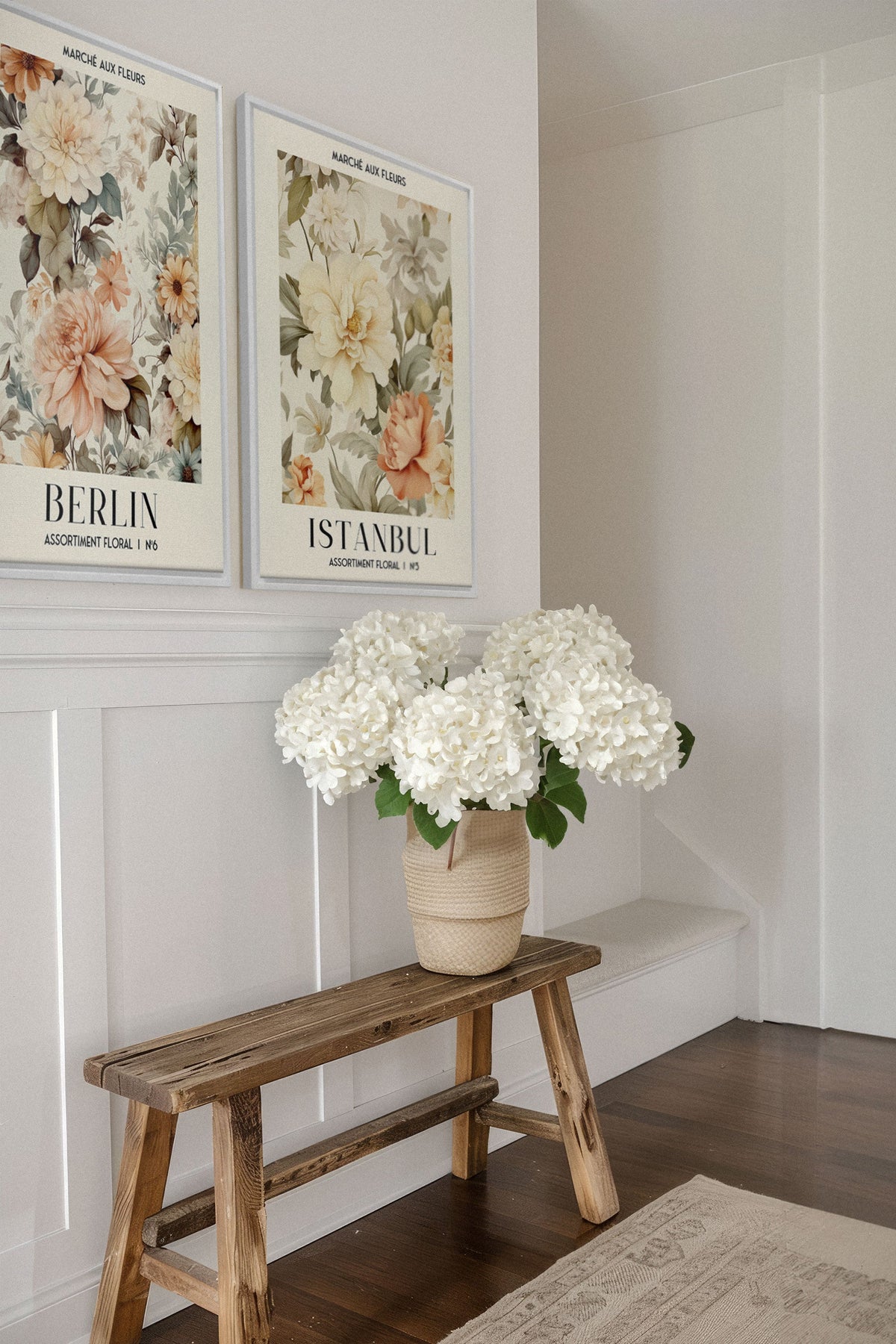 DUO ASSORTIMENT FLORAL (2 Oeuvres sur toile étirée)