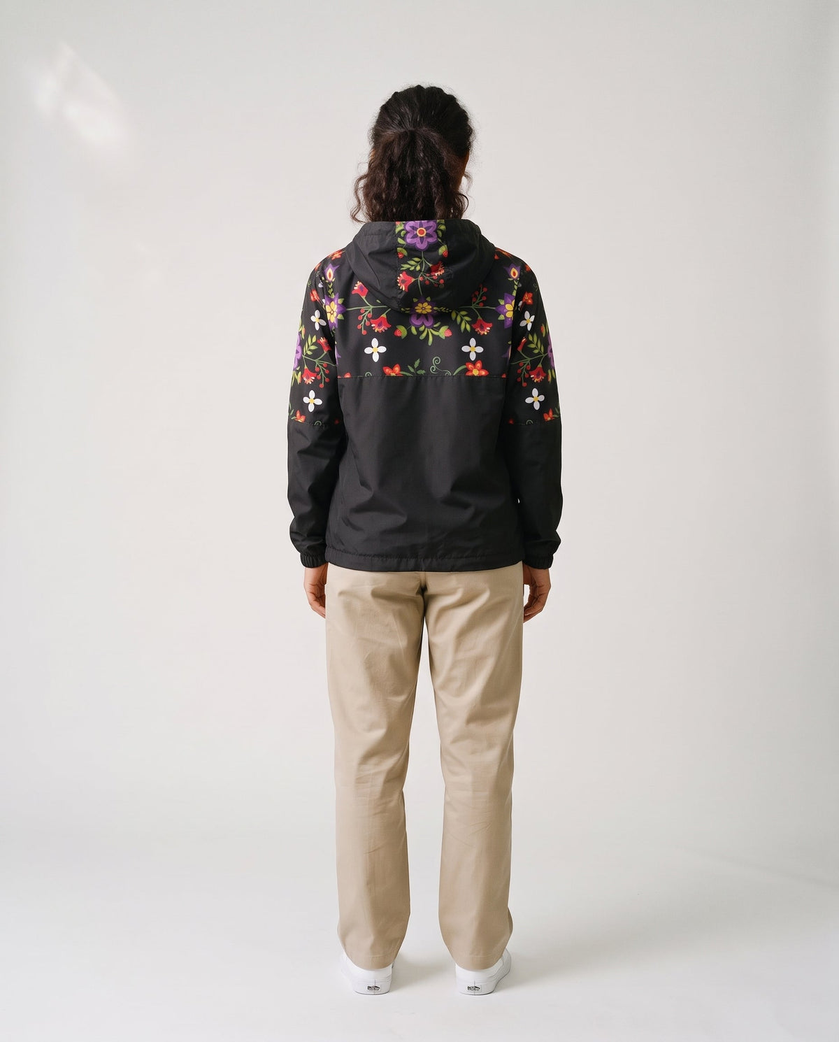 Midnight Bloom Windbreaker