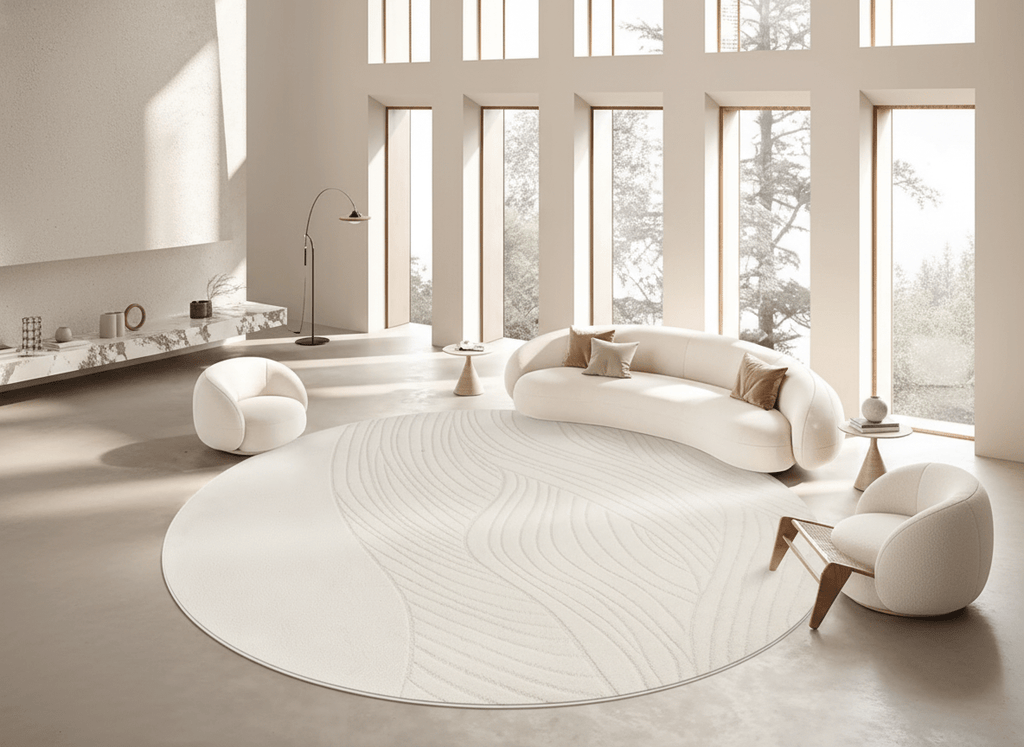 Modern Ripple Waterproof Diatom Silk Carpet