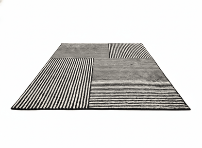 Monochrome Linear Block Rug