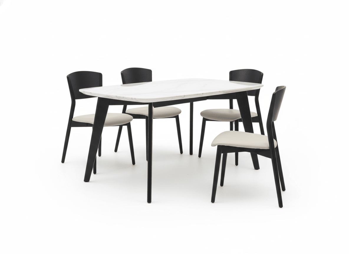 Monolith Noir Dining Set