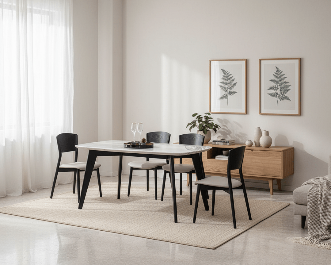 Monolith Noir Dining Set