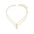 Monstera Leaf Layered Necklace - Products Added