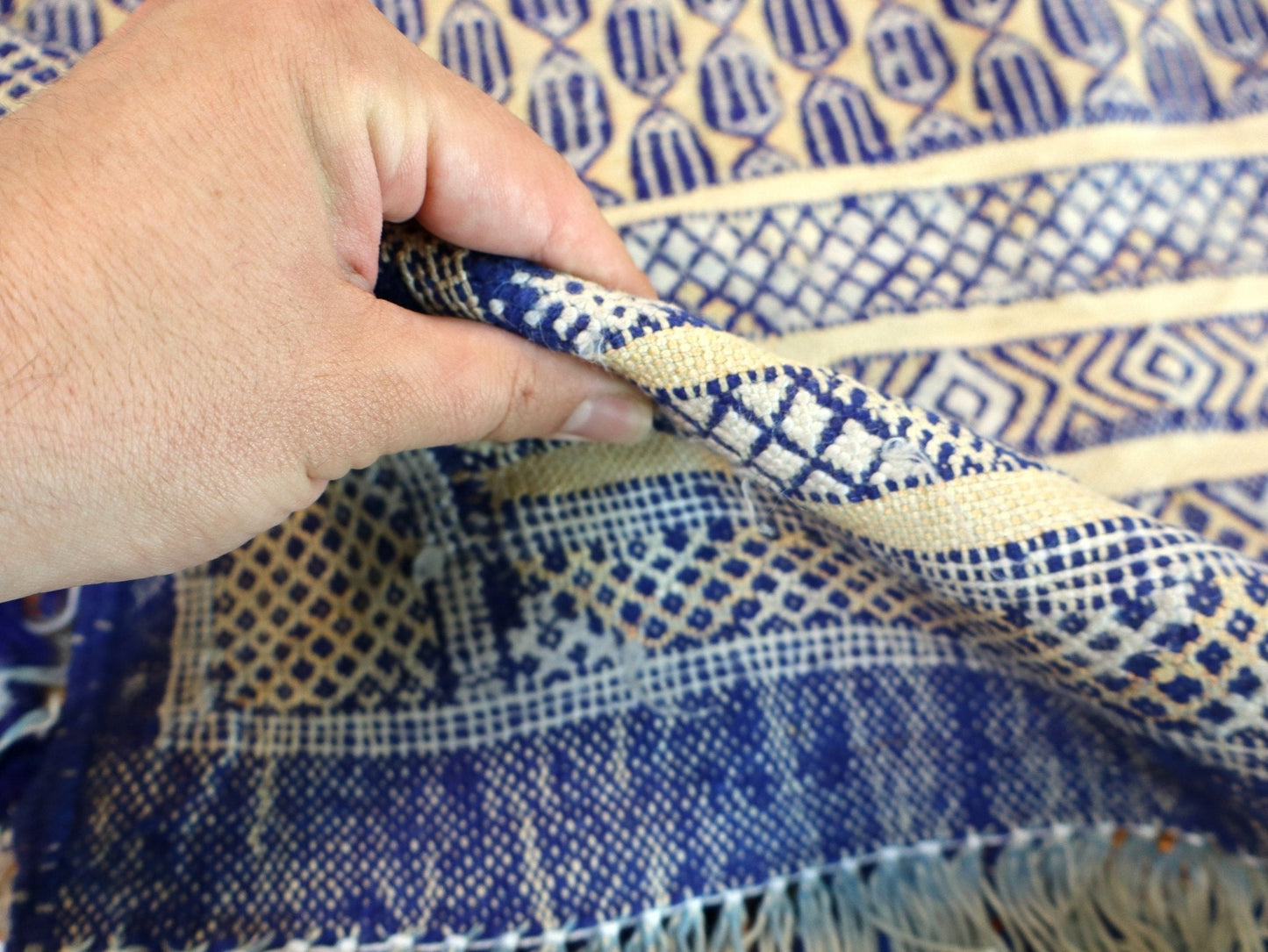 Moroccan Tiflet Kilim Rug | 3' 3" x 4' 3"