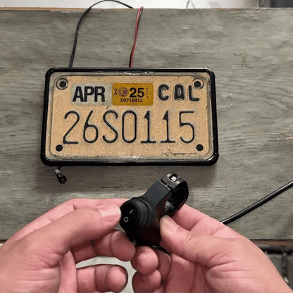 Disappear Motorcycle Vanish plate