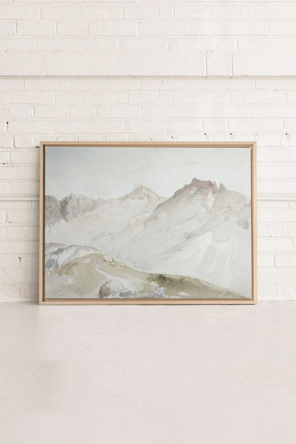 MOUNTAIN VIEW, Oeuvre sur toile étirée