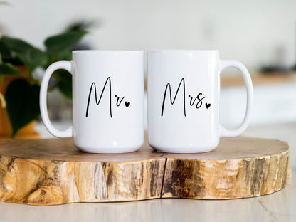 Mr & Mrs Mug Set | Wedding Gift Coffee Mugs | Couple Mug Set | Engagement Gift | Bridal Shower Gift | His and Hers Mugs | Newlywed Gift - Royal Eagles Promise of Peace