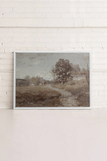 RURAL LANDSCAPE, Oeuvre sur toile étirée
