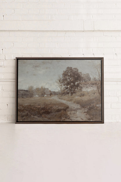 RURAL LANDSCAPE, Oeuvre sur toile étirée