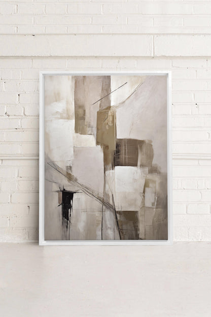 MUTED PALETTE, Oeuvre sur toile étirée