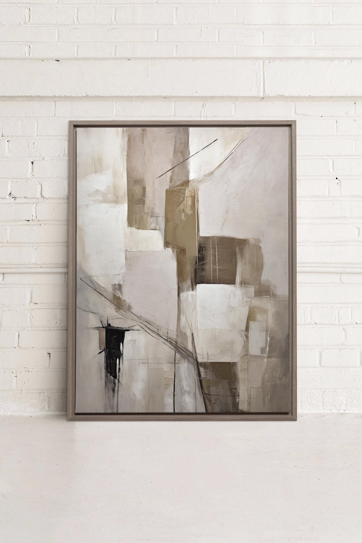 MUTED PALETTE, Oeuvre sur toile étirée