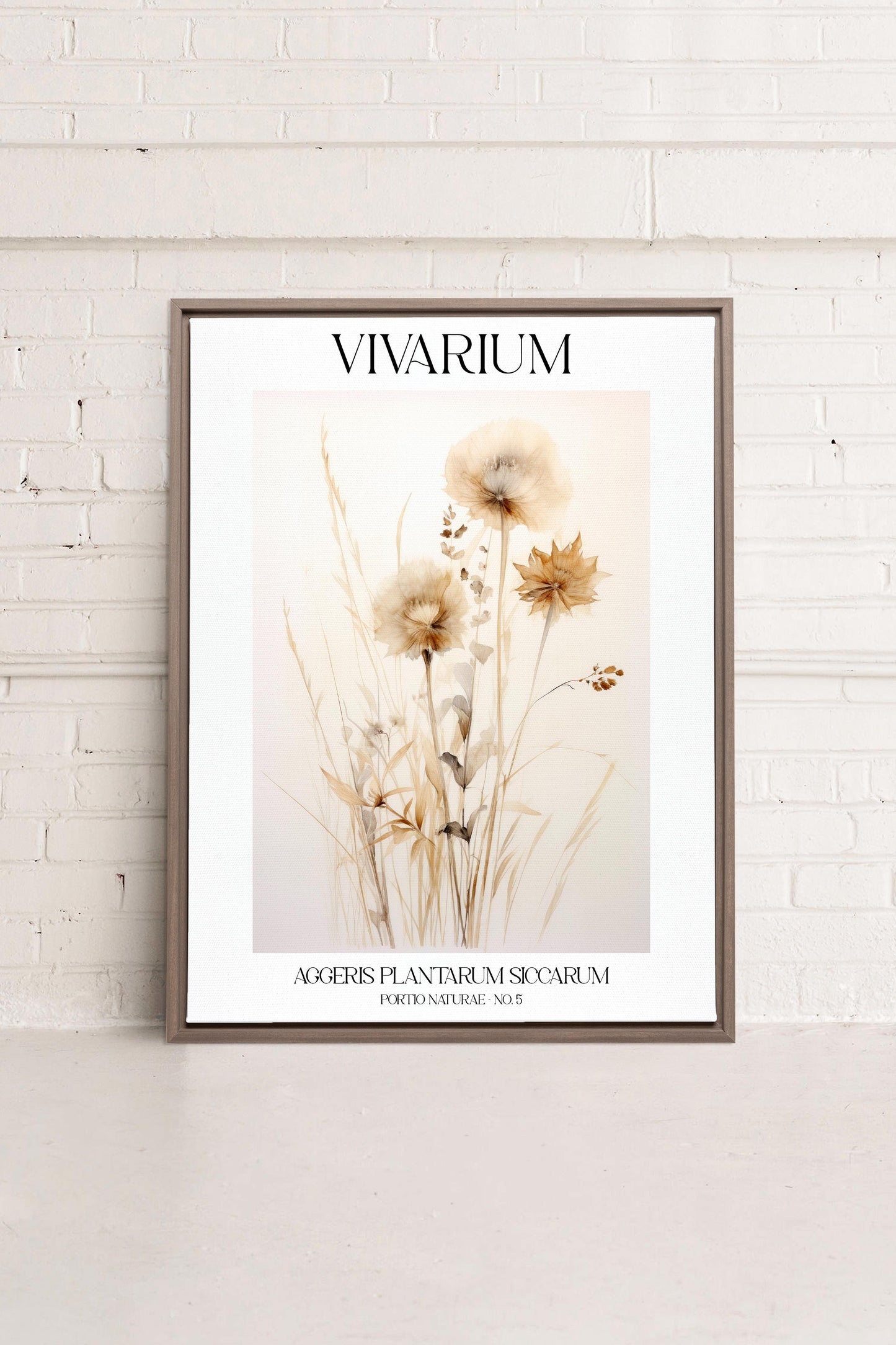 HERBARIUM REVERIE, Oeuvre sur toile étiré