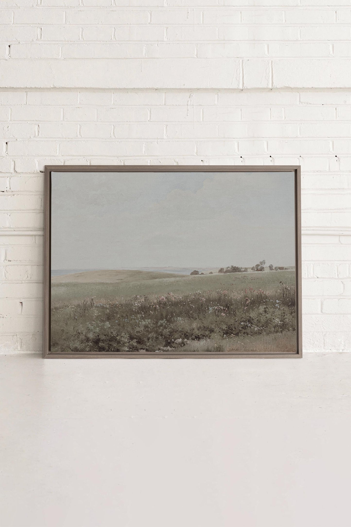 MUTED GREEN MEADOW, Oeuvre sur toile étirée