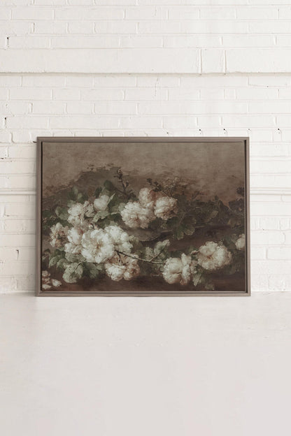 WHITE PEONY, Oeuvre sur toile étirée