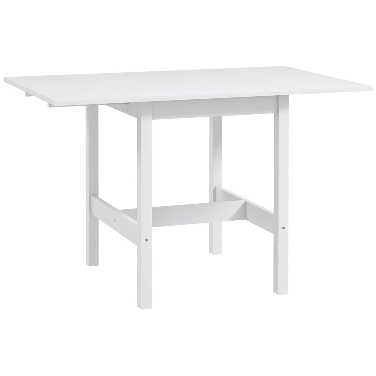 Solid Wood Kitchen Table, Farmhouse Drop Leaf Tables for Small Spaces, Folding Dining Table, Nature Wood