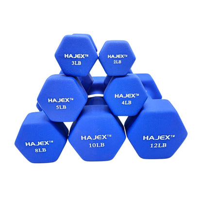 Neoprene Dumbbells Pairs & Sets With Rack
