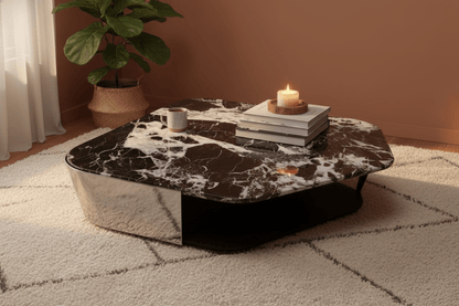 Nero Modernist Geometric Coffee Table