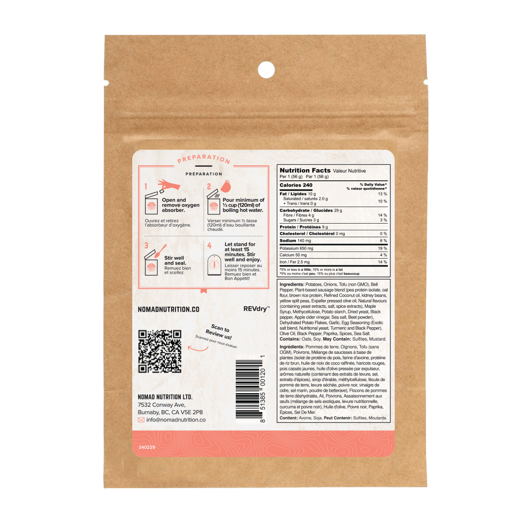 Southwest Breakfast Skillet - Half Serving