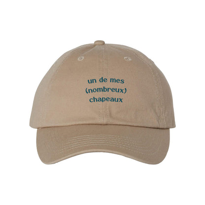 Casquette "un de mes nombreux chapeaux" brodée