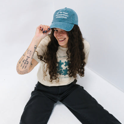 Casquette "un de mes nombreux chapeaux" brodée