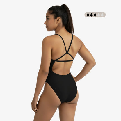 Onyx SecureFlo Open-Back One-Piece Period Swimsuit by Norca