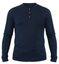 NorthWool Men's Merino Wool Long Sleeve Henley Base Layer Shirt 260 GSM