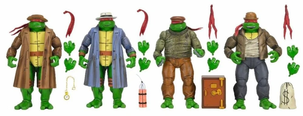 Teenage Mutant Ninja Turtles Gangster Turtles (Mirage Comics) Action Figure 4-Pack
