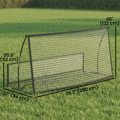 2-in-1 Portable Soccer Rebounder Net, Dual-Sided and Foldable Bounce Back Net with Carry Bag for Soccer Baseball