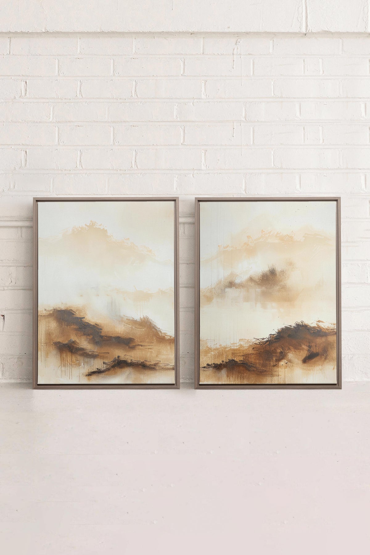 AMBER WAVES DUO (2 Oeuvres sur toile étirée)
