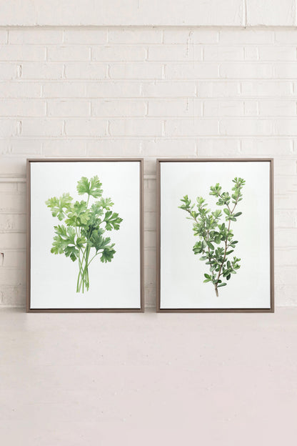 DUO FINES HERBES (2 Oeuvres sur toile étirée)