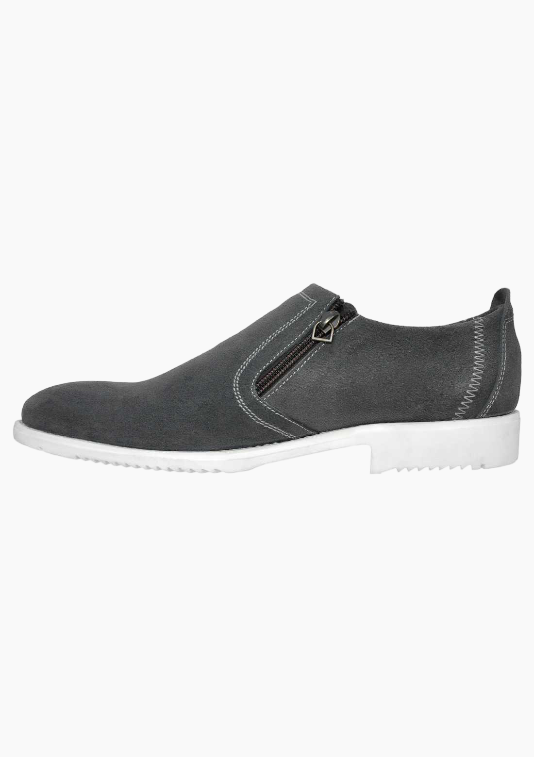 OHM Minimalist Slip-On Stitched Leather Shoes