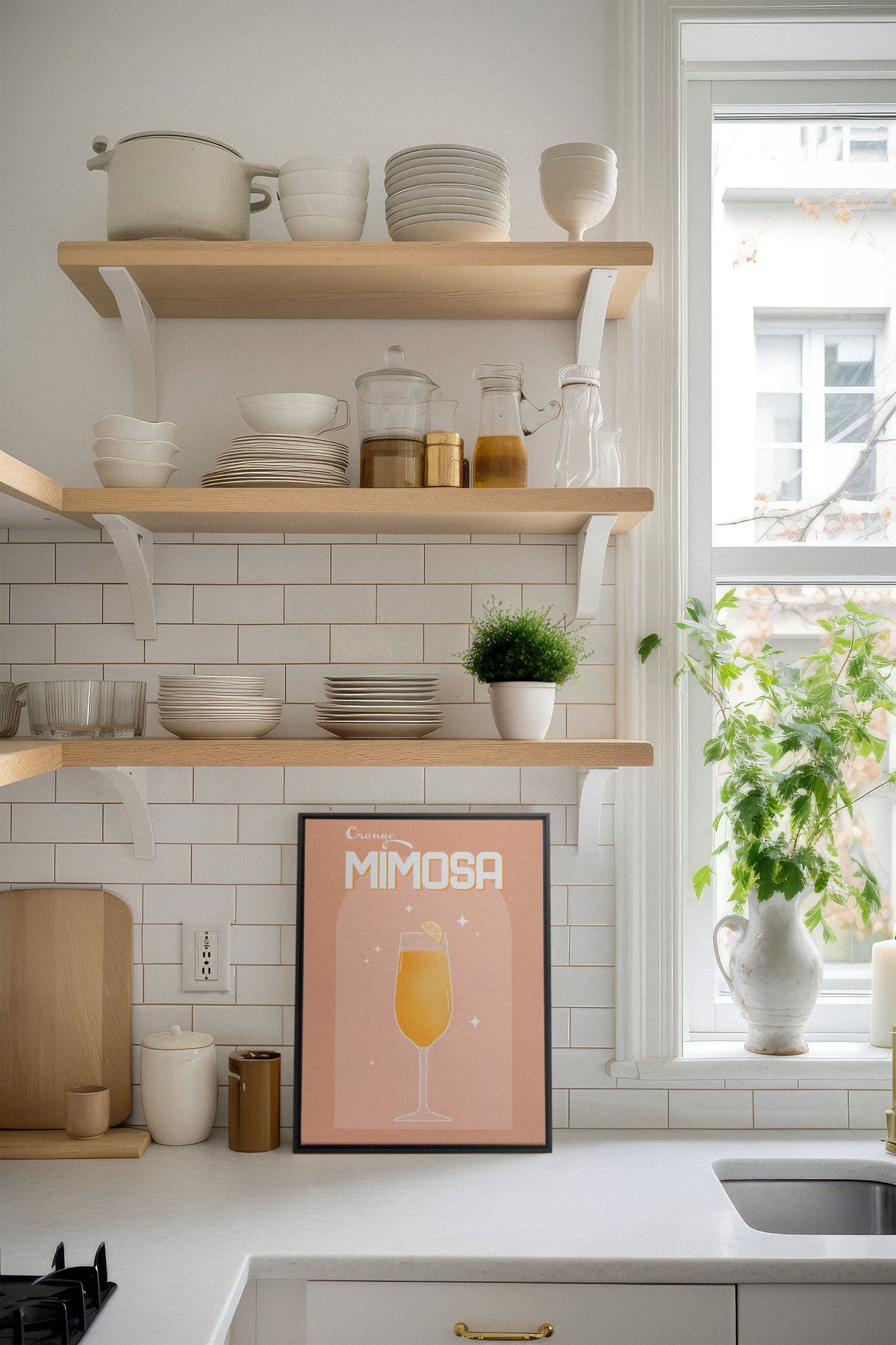 ORANGE MIMOSA, Oeuvre sur toile étirée