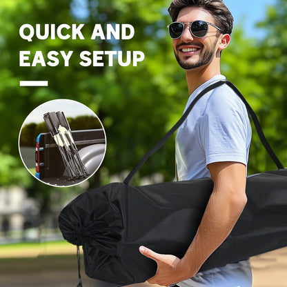 Portable Camp Chair, Double Camping Chair with Cup Holders and Carry Bag, Support 551 lbs, Dark Green