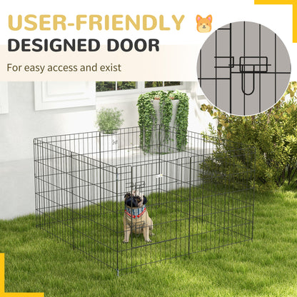 30inch Foldable Metal Exercise Pet Playpen Yard Dog Puppy Kennel Cage 8 Panel
