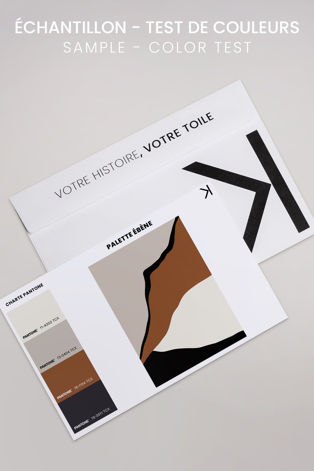 PALETTE ÉBÈNE, Oeuvre sur toile étirée
