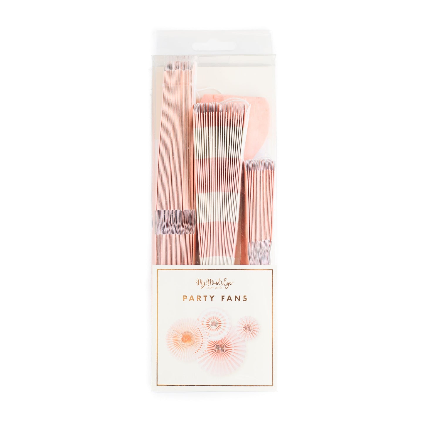 Coral Paper Fans (SET OF 4)
