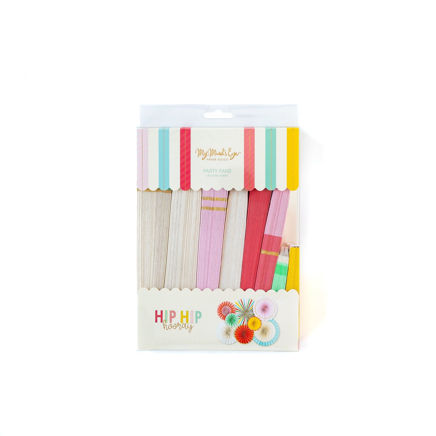 Hip Hip Hooray Paper Fans (SET OF 8)