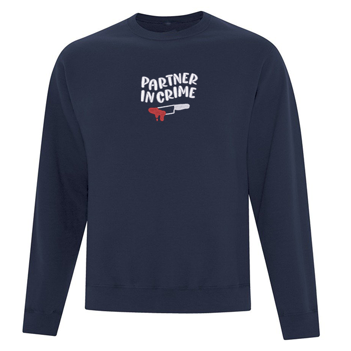 Crewneck "Partner in Crime" brodé